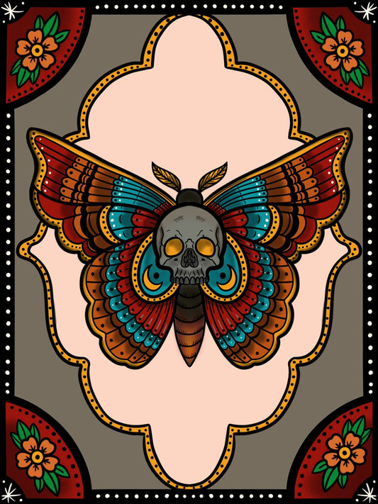 Death Moth Print