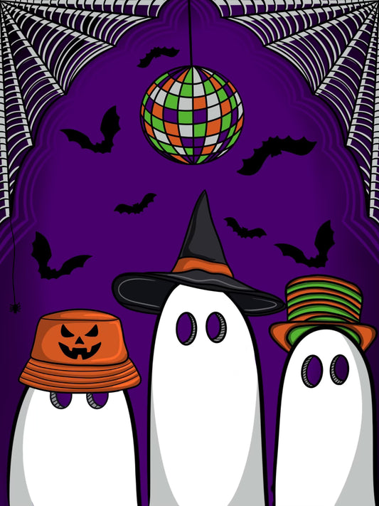Spooky Ghost Party Print
