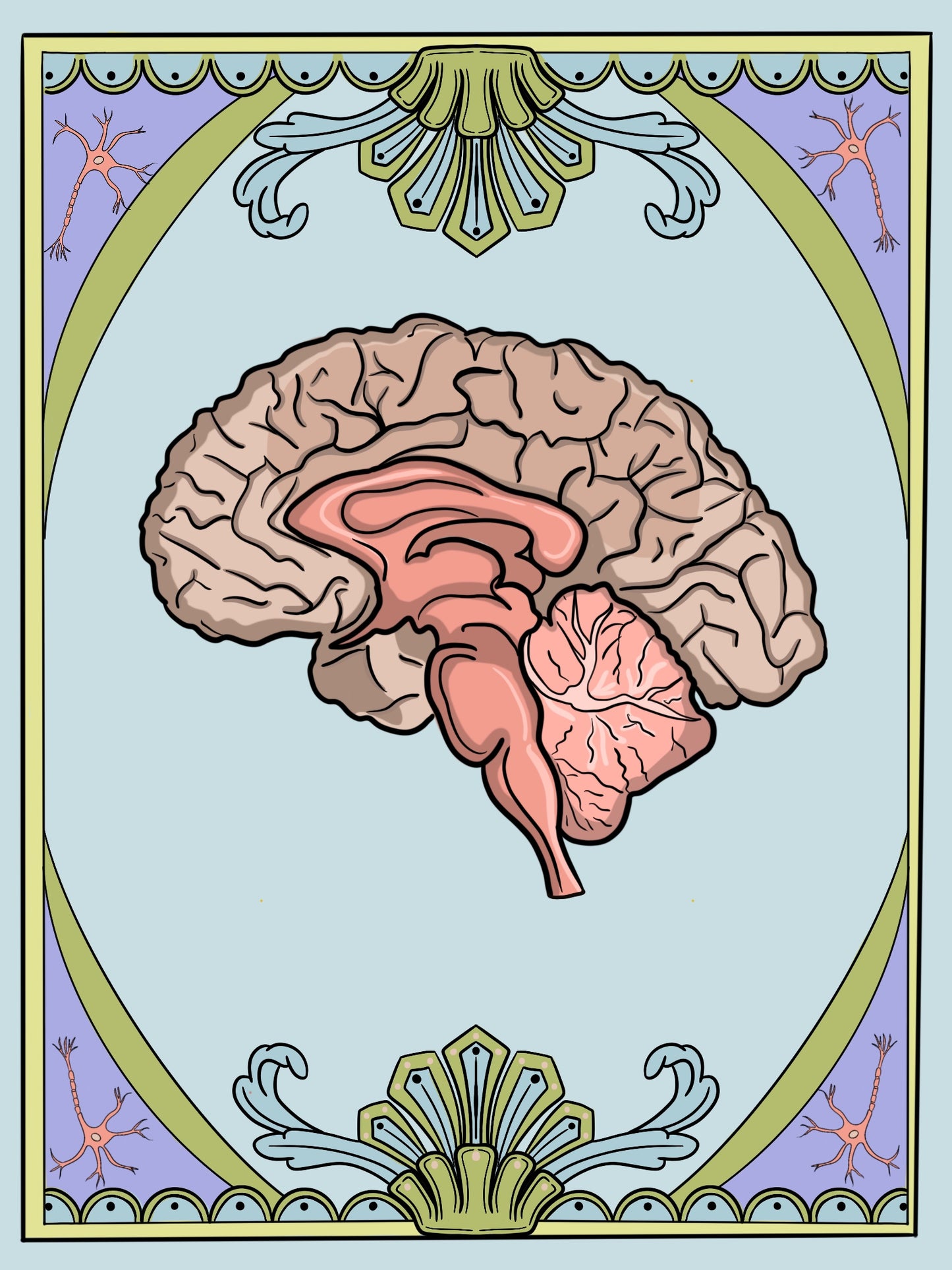 Brain Art Print